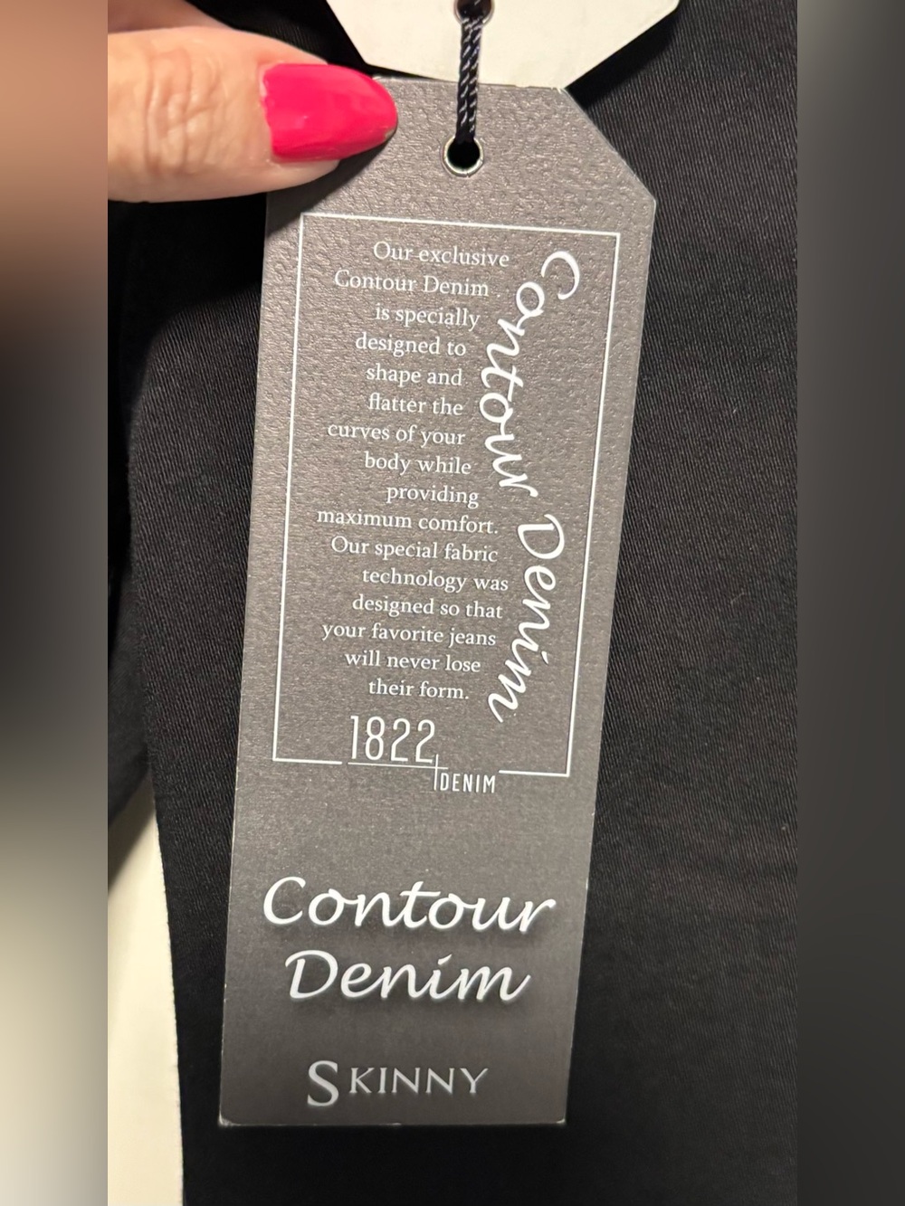 NWT 1822 Denim Skinny Black Denim Jeans - Picture 5 of 5